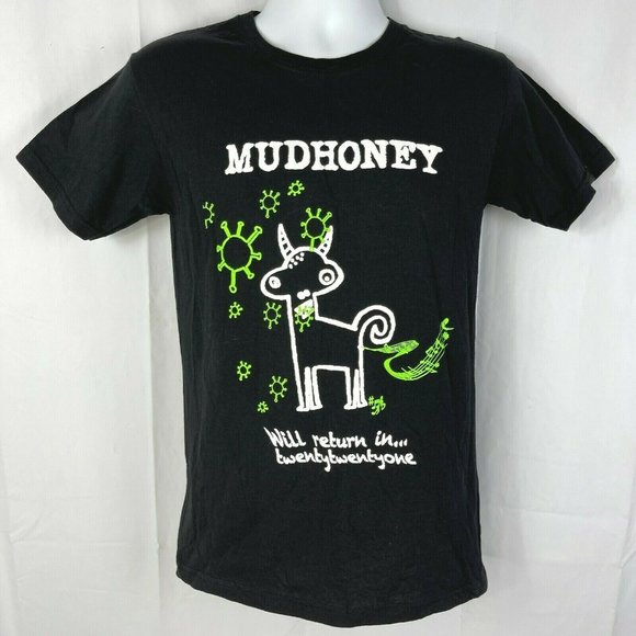 Mudhoney Band Mascot Eats Virus Pandemic Tee Small - Picture 2 of 3